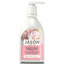 Load image into Gallery viewer, Jason Body Wash Shower Gel Pump organic aloe vera rosewater coconut herbs