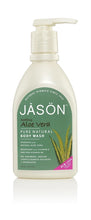 Load image into Gallery viewer, Jason Body Wash Shower Gel Pump organic aloe vera rosewater coconut herbs
