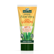 Load image into Gallery viewer, Aloe Vera Sun Lotion SPF15 200ml