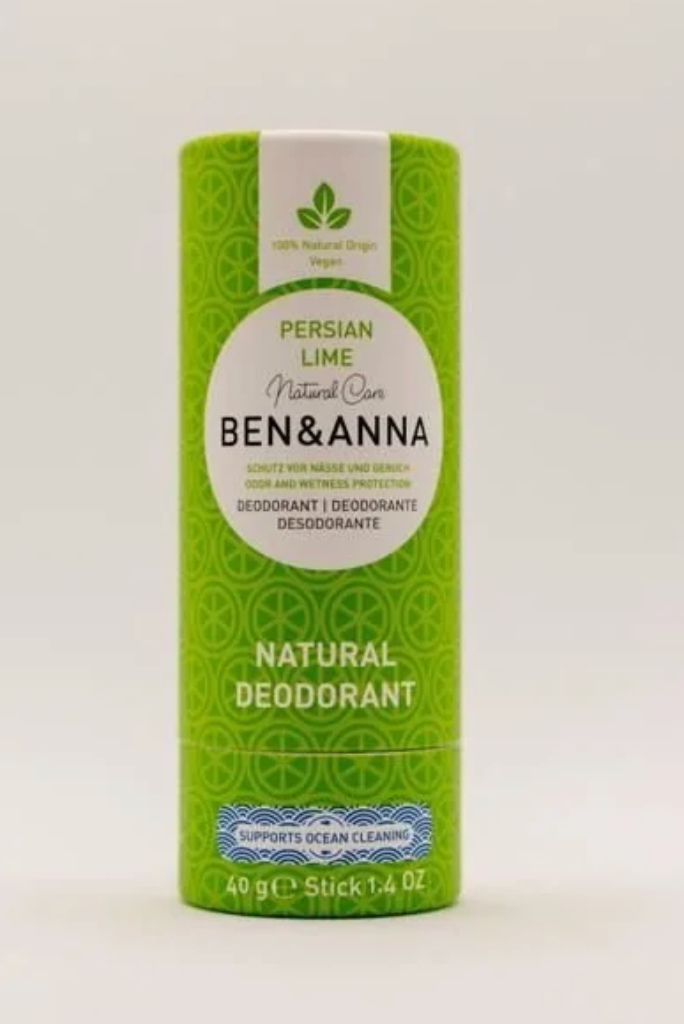 Ben&Anna Natural Soda Deodorant (Paper Tube) 40g - Persian Lime