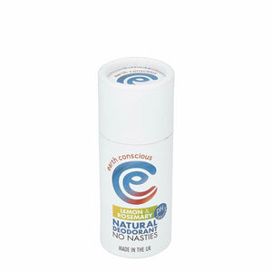 Earth Conscious Plastic Free Deodorant - Lemon & Rosemary Vegan