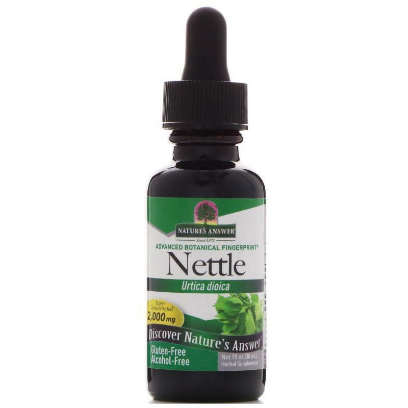 Nature's Answer, Nettle, Urtica Dioica, 2,000 mg, 1 fl oz 30 ml Alcohol-Free
