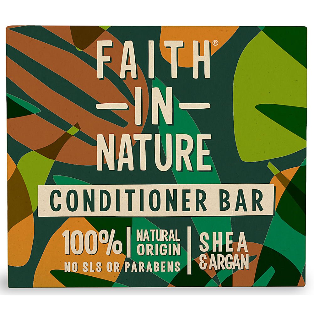 Faith in Nature Shampoo & Conditioner BAR Set Natural Vegan Plastic Free