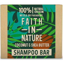 Load image into Gallery viewer, Faith in Nature SHAMPOO BAR Natural Vegan Plastic Free
