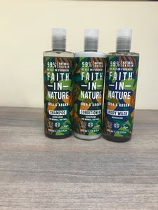 Faith in Nature Shampoo Conditioner & Shower Bath Gel Trio Hair