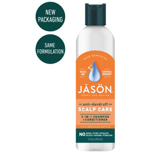 Jason  2 in 1-Dandruff Relief Shampoo & Conditioner 360ml - Paraben Free