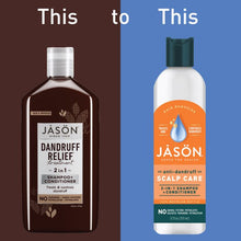 Load image into Gallery viewer, Jason  2 in 1-Dandruff Relief Shampoo &amp; Conditioner 360ml - Paraben Free

