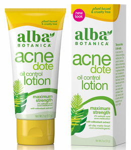 Alba Botanica Acne Dote Oil Control Lotion vegan spots black heads skin oily