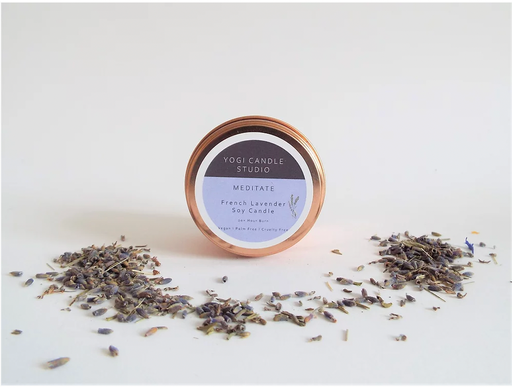Yogi Candles-French Lavender Scented Soy Candle