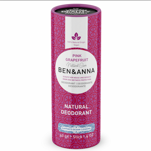 Ben & Anna Pink Grapefruit Natural Soda Deodorant Stick - 40g