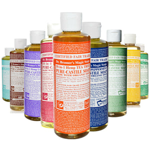 Dr Bronner Castile liquid soap Castile Organic 237ml Vegan Fair trade