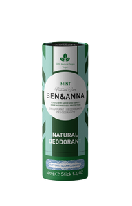 Ben & Anna Natural Soda Deodorant (Paper Tube) 40g - Mint Vegan Plastic-Free