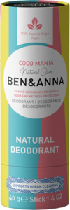 Ben & Anna Natural Soda Deodorant  40g Coco Mania Vegan Plastic-Free