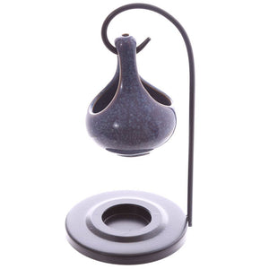 Teardrop Shape Hanging essential Oil Burner Ceramic stand eden aromatherapy