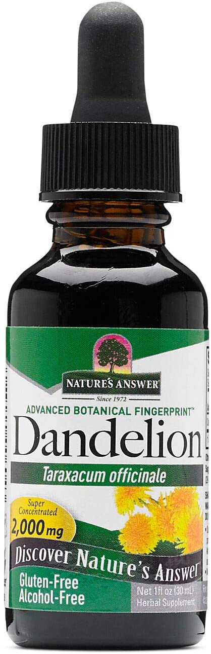 Nature's Answer Dandelion Root Extract, Gluten & Alcohol Free, 30ml